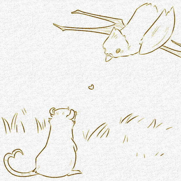 ‘The Rat and the Bird’ $20.00